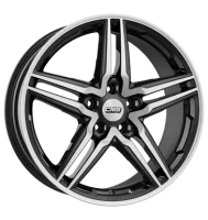 CMS C29 8,5x20 ET20 5x112 66,5 diamond black gloss
