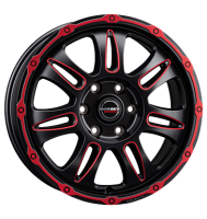 Borbet CW8 8x18 ET45 6x120 74,6 red rim window polished matt