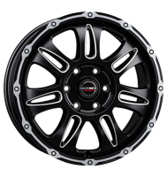 Borbet CW8 8x18 ET45 5x130 84,1 black rim window polished...