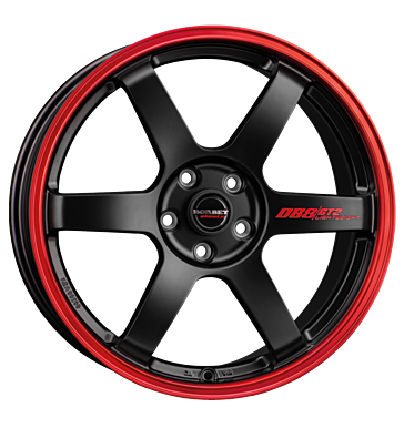 Borbet DB8GT2 8,5x19 ET35 5x114,3 72,5 black matt rim red