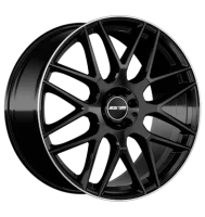 GMP Berghem 9,5x21 ET33 5x112 66,6 black diamond lip