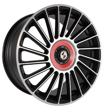 Eta Beta Venti-R ZV 7,5x18 ET45 5x112 73,06 Black matt full pol. R.Rot/M.Schwarz