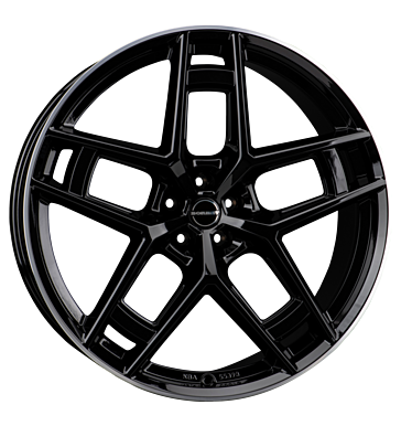 Borbet TF 10,5x24 ET20 5x112 66,6 black rim polished glossy