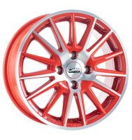 CMS C23 6x15 ET32 4x108 65,1 diamond red gloss