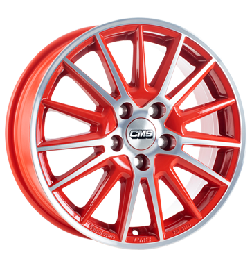 CMS C23 6,5x16 ET47 5x100 57,1 diamond red gloss