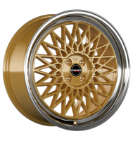 Borbet B 7,5x16 ET35 4x100 64,1 gold rim polished