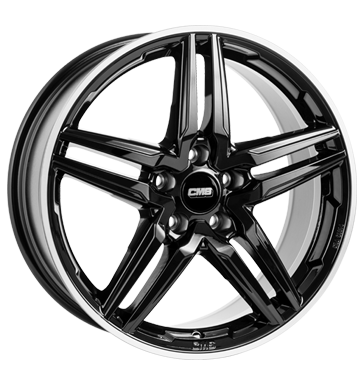 CMS C29 8x18 ET48 5x112 66,5 diamond rim black