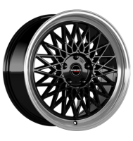 Borbet B 7,5x16 ET20 5x112 72,5 black rim polished