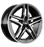 CMS C29-AERO 8,5x18 ET44 5x112 66,5 diamond black gloss