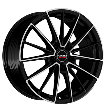 Borbet FB2 8,5x19 ET35 5x120 72,5 black polished matt