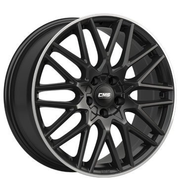 CMS C25 7x17 ET50 4x100 67,2 Diamond Rim Black Gloss
