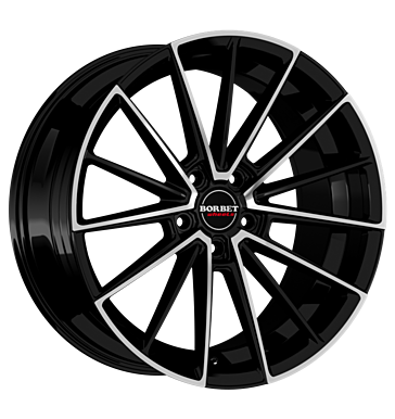 Borbet FB2 DC 9x20 ET35 5x112 72,5 black polished matt