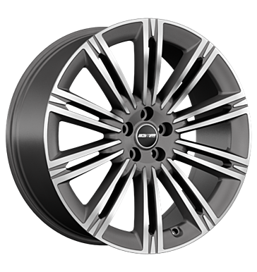 GMP Experience 9,5x22 ET43 5x120 72,6 anthracite diamond