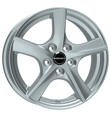 Borbet TL 6,5x16 ET50 5x108 63,4 brillant silver