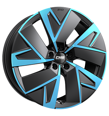 CMS C32-AERO 7,5x19 ET50 5x112 57,1 Diamond Black Blue
