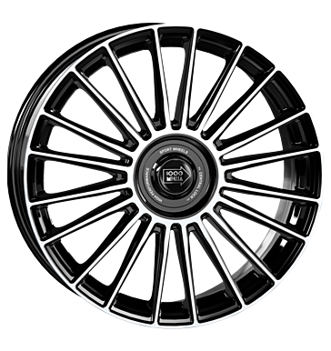 1000Miglia MM1022 8x18 ET33 5x110 65,1 black polished