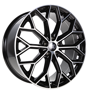 1000Miglia MM1030 7,5x17 ET45 5x112 66,5 gloss black polished