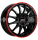 Ronal R54 MCR 7x17 ET35 4x100 68 jetblack-red rim