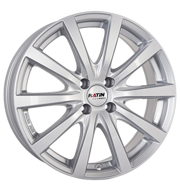 Platin P69 6x15 ET38 4x100 63,4 polar silber