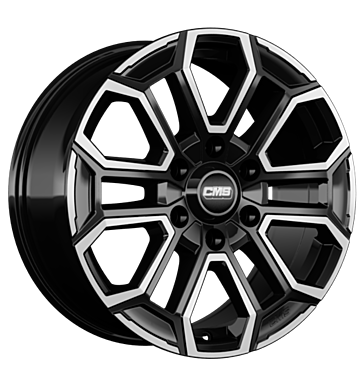 CMS C35 7,5x17 ET38 6x139,7 67,1 diamond black gloss