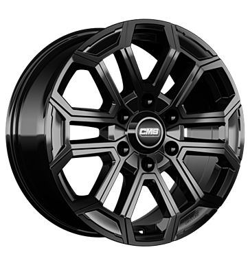 CMS C35 8x18 ET45 6x114,3 66,1 complete black gloss