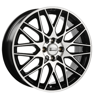 CMS C25 7x17 ET38,1 4x108 65,1 diamond black gloss