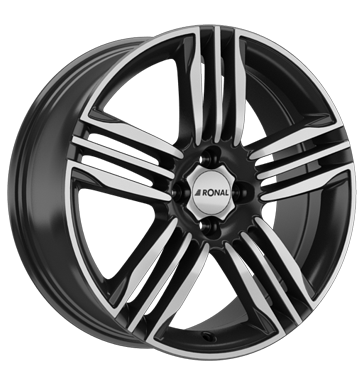 Ronal R57 7,5x18 ET44 4x100 68 schwarz-frontkopiert