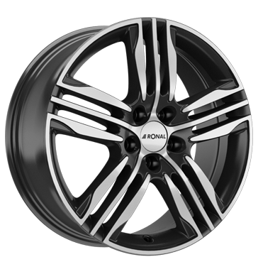 Ronal R57 7,5x18 ET45 5x112 76 schwarz-frontkopiert