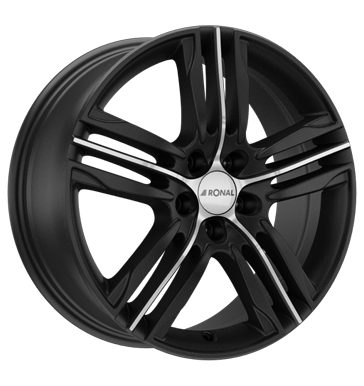 Ronal R57 7,5x18 ET45 5x112 76 mattschwarz-frontkopiert