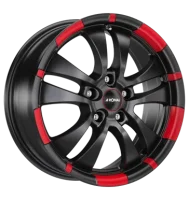 Ronal R59 MCR 7,5x17 ET48 5x112 76 jetblack-red rim