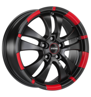 Ronal R59 MCR 7,5x18 ET50 5x112 76 jetblack-red rim