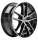 Platin P73 7x17 ET45 5x112 57,1 diamant schwarz frontpoliert