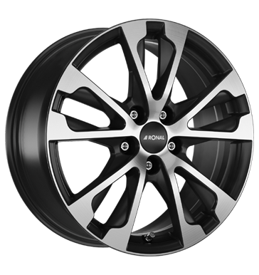 Ronal R61 7,5x17 ET52 5x112 76 jetblack-matt-frontkopiert