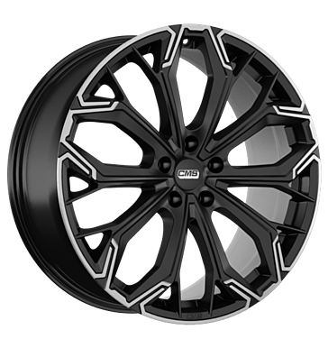 CMS C37 8x19 ET34,1 5x112 66,5 diamant schwarz matt