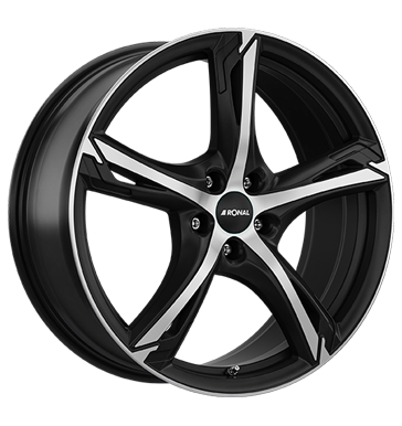 Ronal R62 8,5x20 ET35 5x112 76 jetblack-matt-frontkopiert