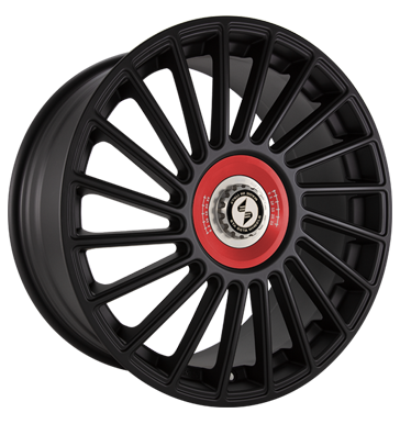 Eta Beta Venti-R ZV 8,5x19 ET33 5x120 72,6 Black matt R.Rot/M.Silber