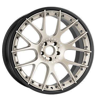 BBS CH-RII Unlimited K1 9x20 ET39 5x108 77 weißgold seidenmatt / schwarz seidenmatt