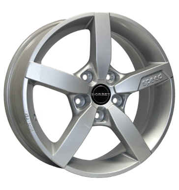 Borbet T1 7x17 ET40 5x112 72,5 crystal silver