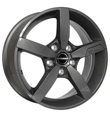 Borbet T1 7x17 ET48 5x112 72,5 metal grey