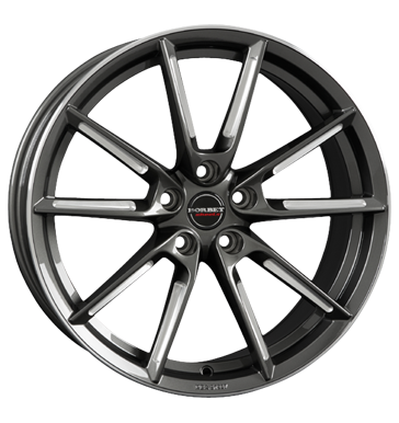 Borbet LX 8,5x19 ET30 5x112 66,5 graphite spoke rim polished