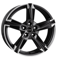 Borbet T10 7x17 ET50 5x108 63,4 black polished matt