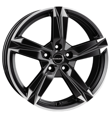 Borbet T10 8x18 ET48 5x114,3 72,5 black polished matt