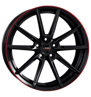 Borbet LX 8,5x20 ET40 5x112 66,5 black glossy rim red
