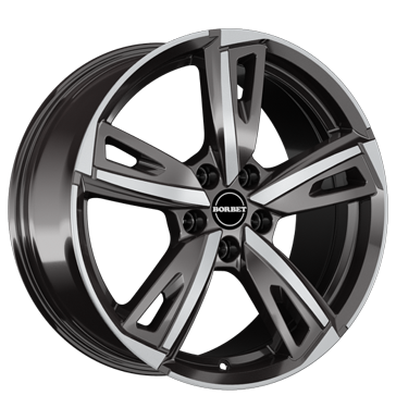 Borbet BU1 8x19 ET45 5x112 57,1 mistral anthracite glossy polished
