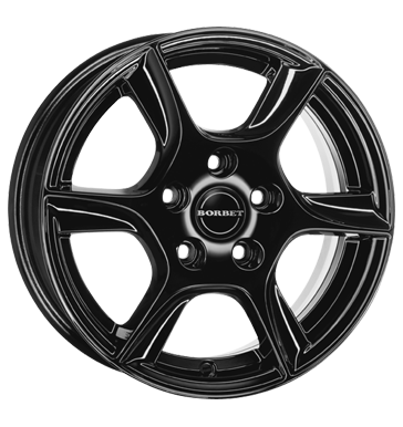 Borbet TL 6x15 ET38 5x100 57,1 black glossy