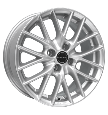 Borbet BS4 7x16 ET45 4x100 64,1 brillant silver