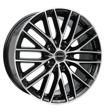 Borbet BS5 7,5x17 ET38 5x100 64,1 black polished