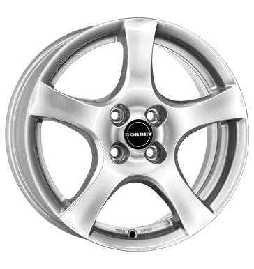 Borbet F 6x15 ET35 4x98 64 brillant silver