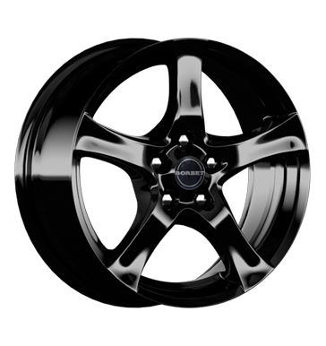 Borbet F 6x16 ET48 5x112 66,6 black glossy