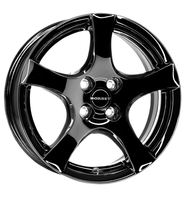 Borbet F 6,5x16 ET40 4x108 72,5 black glossy
